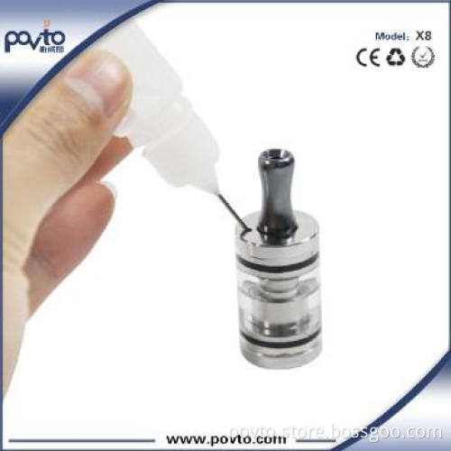 x8 tank vaporizer ecig stainless steel drip tips